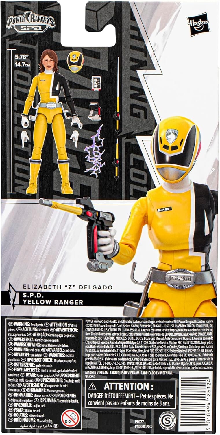 Power Rangers S.P.D. Yellow Ranger | Figura de Acción Lightning Collection | Hasbro