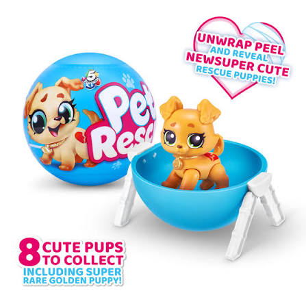 5 Surprise Pet Rescue | Cápsula Sorpresa con Cachorro y Accesorios | Bandai