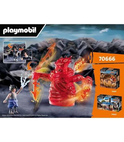 Playmobil Naruto Shippuden | Sasuke vs. Itachi (40666) | 37 Piezas | +5 Años