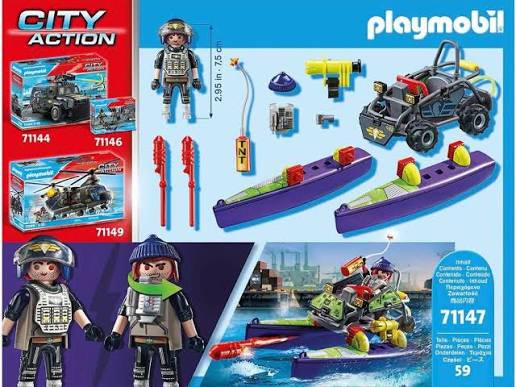 Playmobil Fuerzas Especiales | Quad Multiterreno (71147) | 59 Piezas | +5 Años