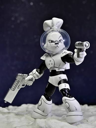 Figura NECA | Space Usagi Yojimbo Black & White | Scale Action | 18 cm | Coleccionista