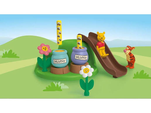 Playmobil Junior Disney | Jardín de Abejas de Winnie the Pooh y Guarida de Tigger | Playmobil