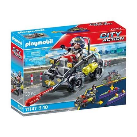 Playmobil Fuerzas Especiales | Quad Multiterreno (71147) | 59 Piezas | +5 Años