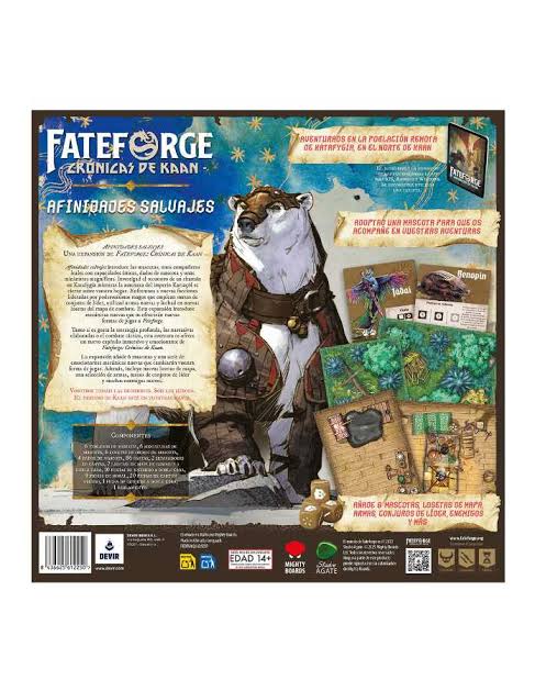 Fateforge: Crónicas de Kaan – Afinidades Salvajes | Juego de Mesa Aventuras | 1-4 Jugadores | Devir