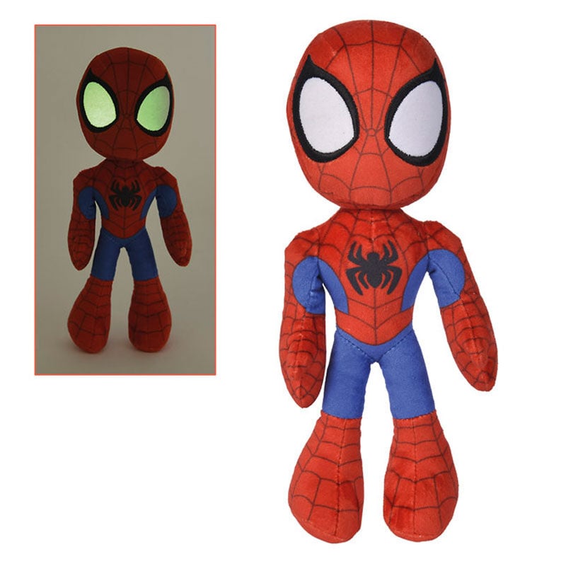 Spidey Peluche 25cm | Spidey and His Amazing Friends | Diseño Oficial Marvel | Juego y Decoración | Simba Toys