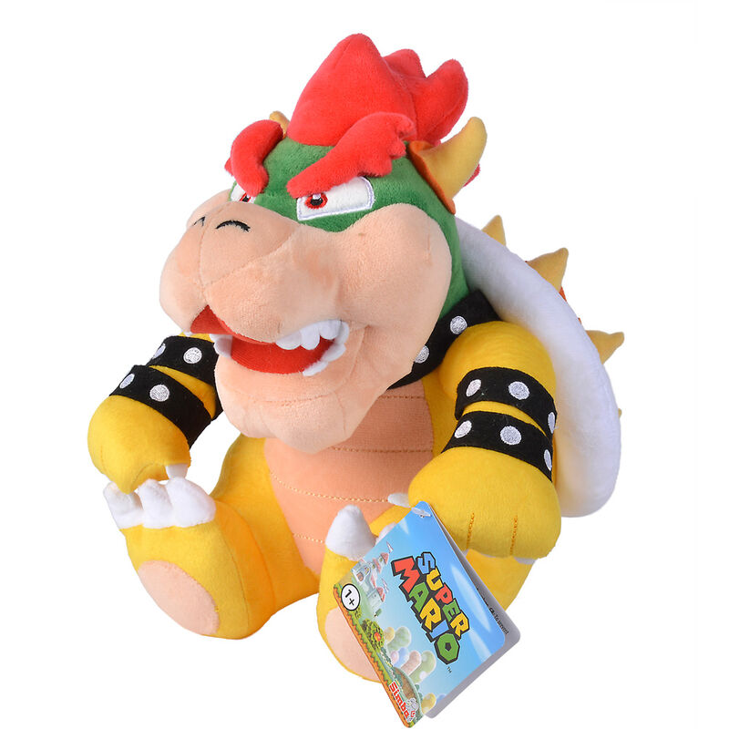 Bowser Peluche 30cm | Super Mario Nintendo | Diseño Oficial | Juego y Colección | Simba Toys