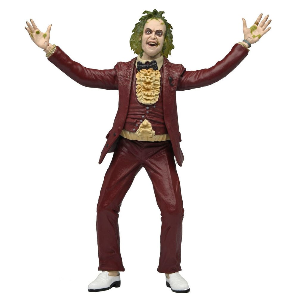 Beetlejuice red tuxedo scale action fig.