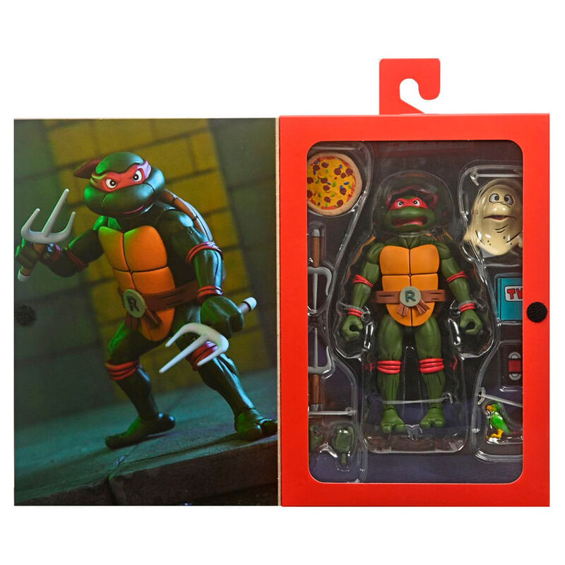 Figura NECA | Ultimate Raphael VHS | TMNT Scale Action | 18 cm | Coleccionista