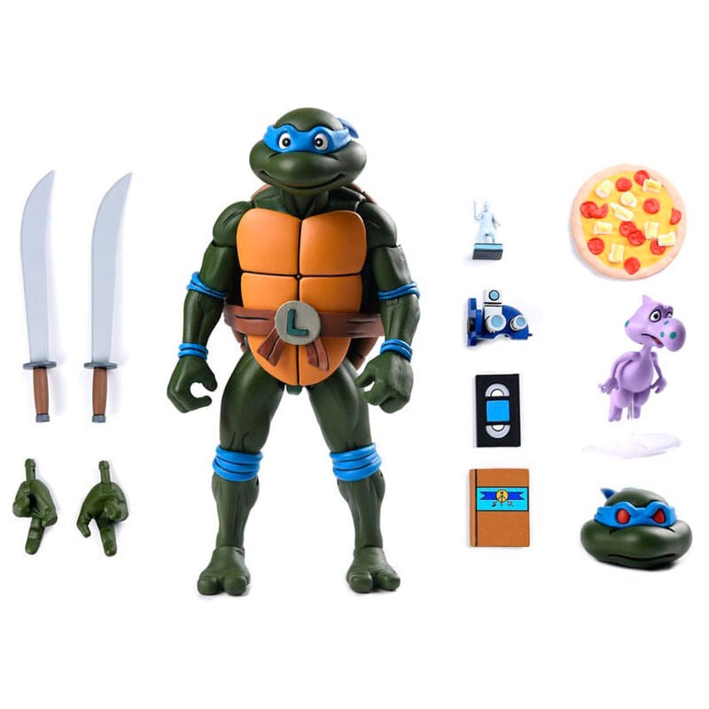 Figura NECA | Ultimate Leonardo VHS | TMNT Scale Action | 18 cm | Coleccionista