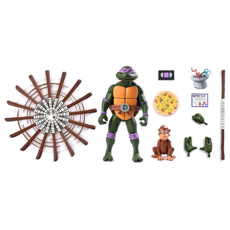 Figura NECA | Ultimate Donatello VHS | TMNT Scale Action | 18 cm | Coleccionista