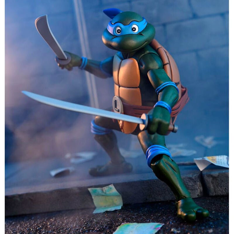 Figura NECA | Ultimate Leonardo VHS | TMNT Scale Action | 18 cm | Coleccionista