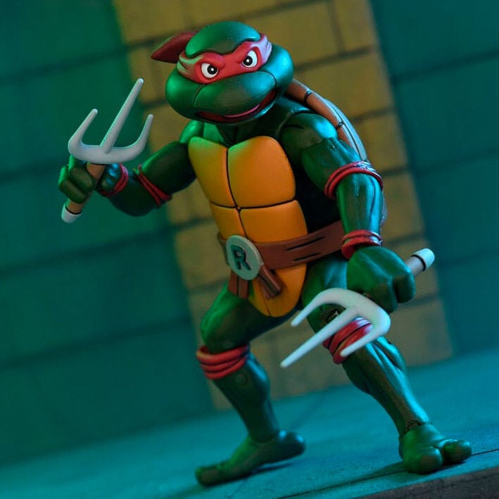 Figura NECA | Ultimate Raphael VHS | TMNT Scale Action | 18 cm | Coleccionista