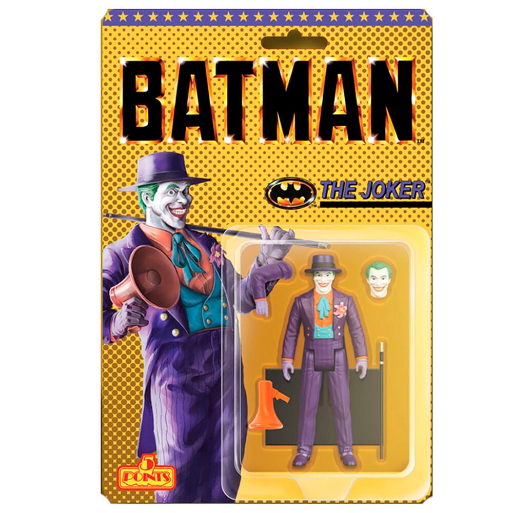 Figura Mezco Toyz Joker Batman 1989 | DC Universe 5 Points | 9.5cm Coleccionista Tim Burton
