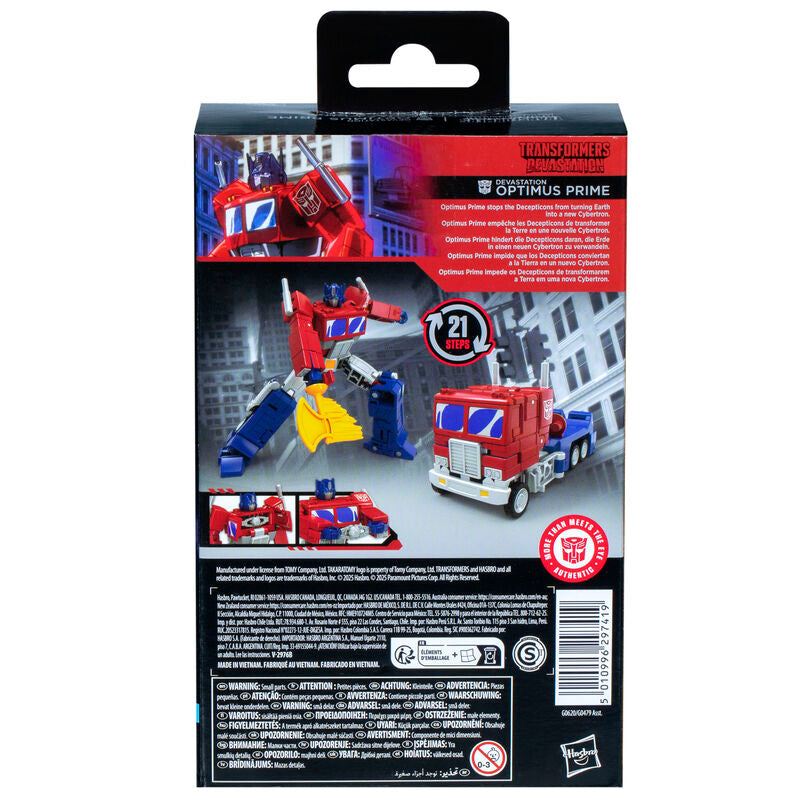 Figura hasbro transformers devastation optimus prime