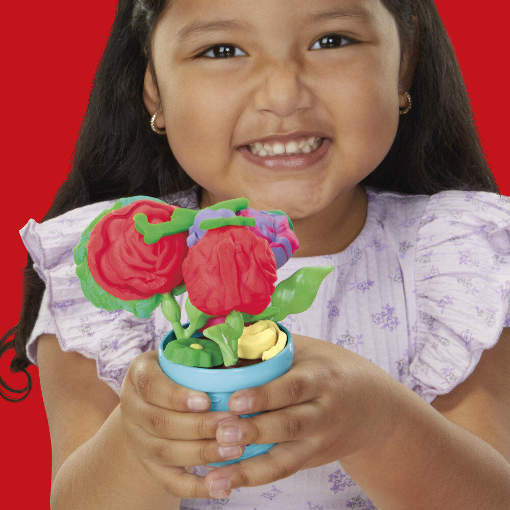 Juego hasbro play - doh blooming flowers