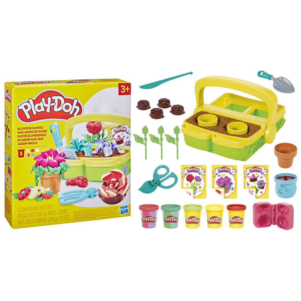 Juego hasbro play - doh blooming flowers