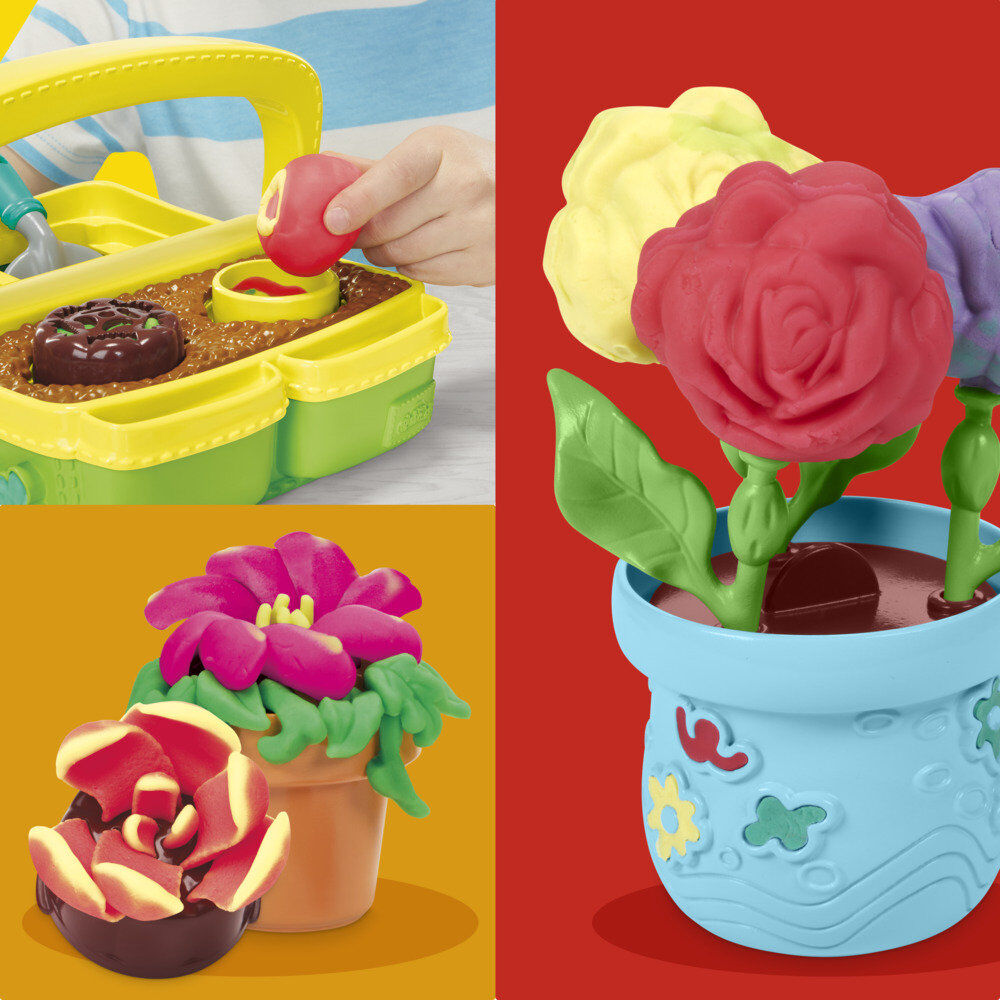 Juego hasbro play - doh blooming flowers