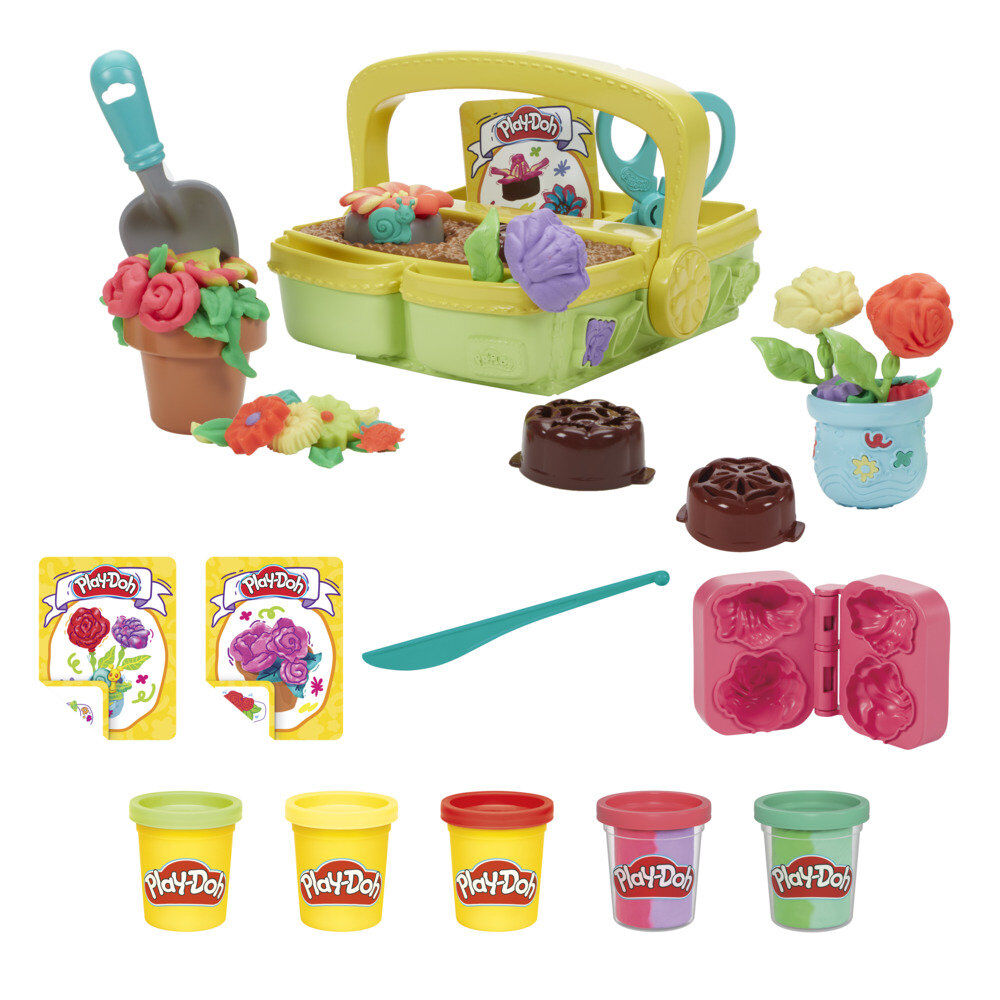 Juego hasbro play - doh blooming flowers