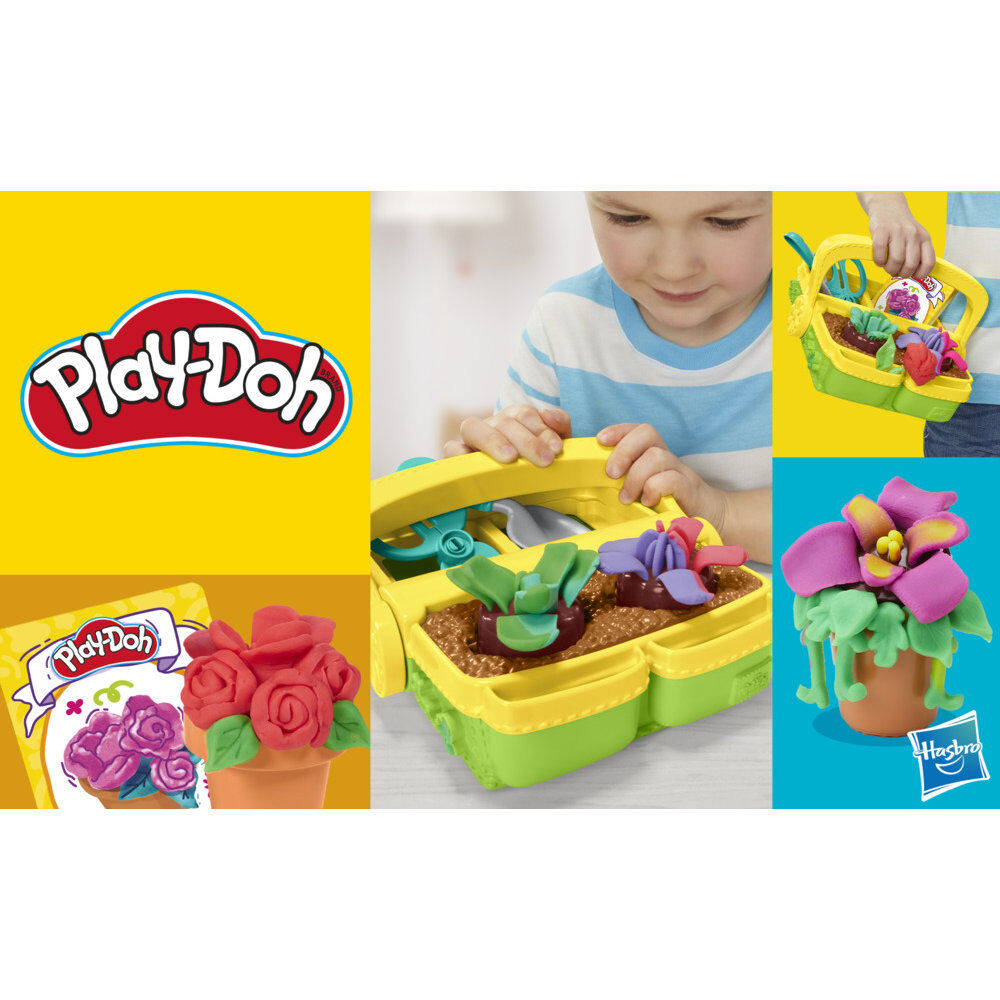 Juego hasbro play - doh blooming flowers