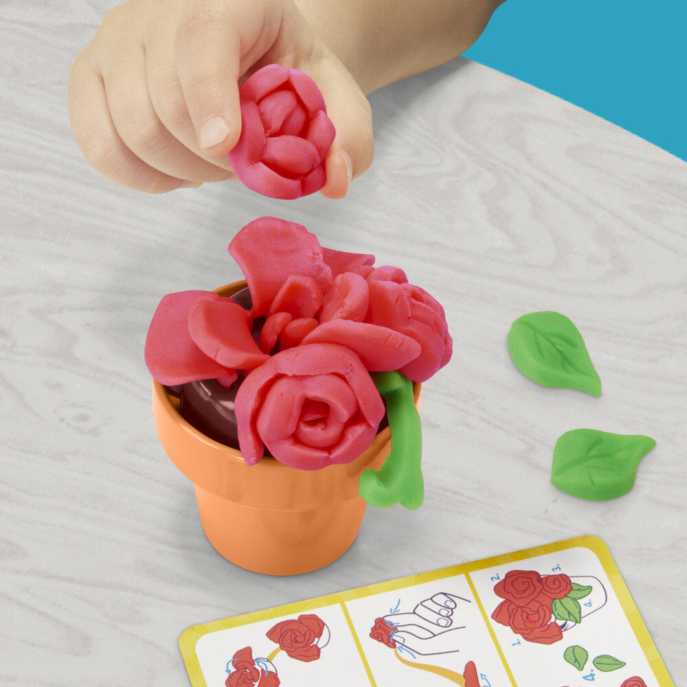Juego hasbro play - doh blooming flowers