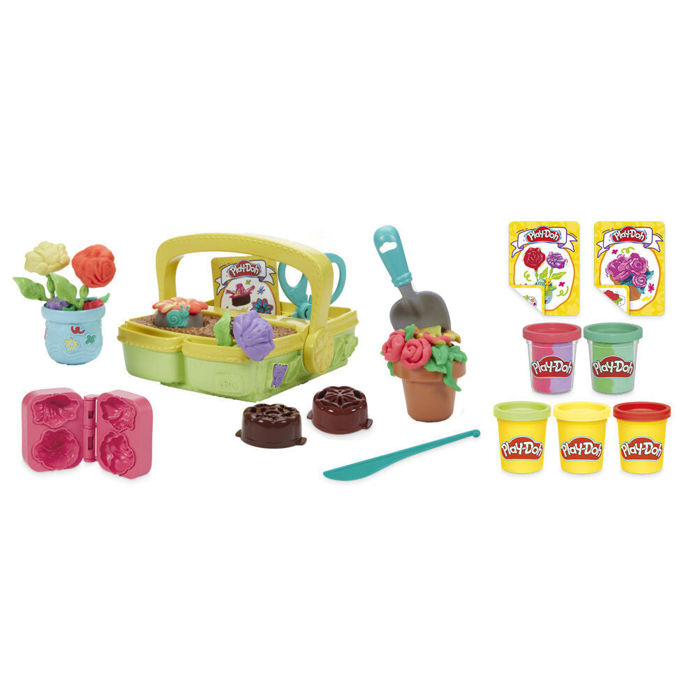 Juego hasbro play - doh blooming flowers