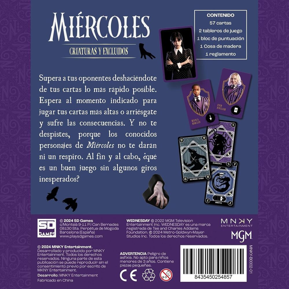 Miercoles: criaturas y excluidos