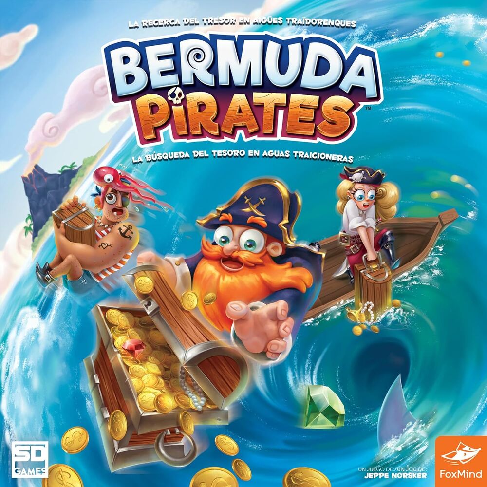 Bermuda Pirates | Juego de Mesa Familiar de Imanes y Tesoros | SD Games