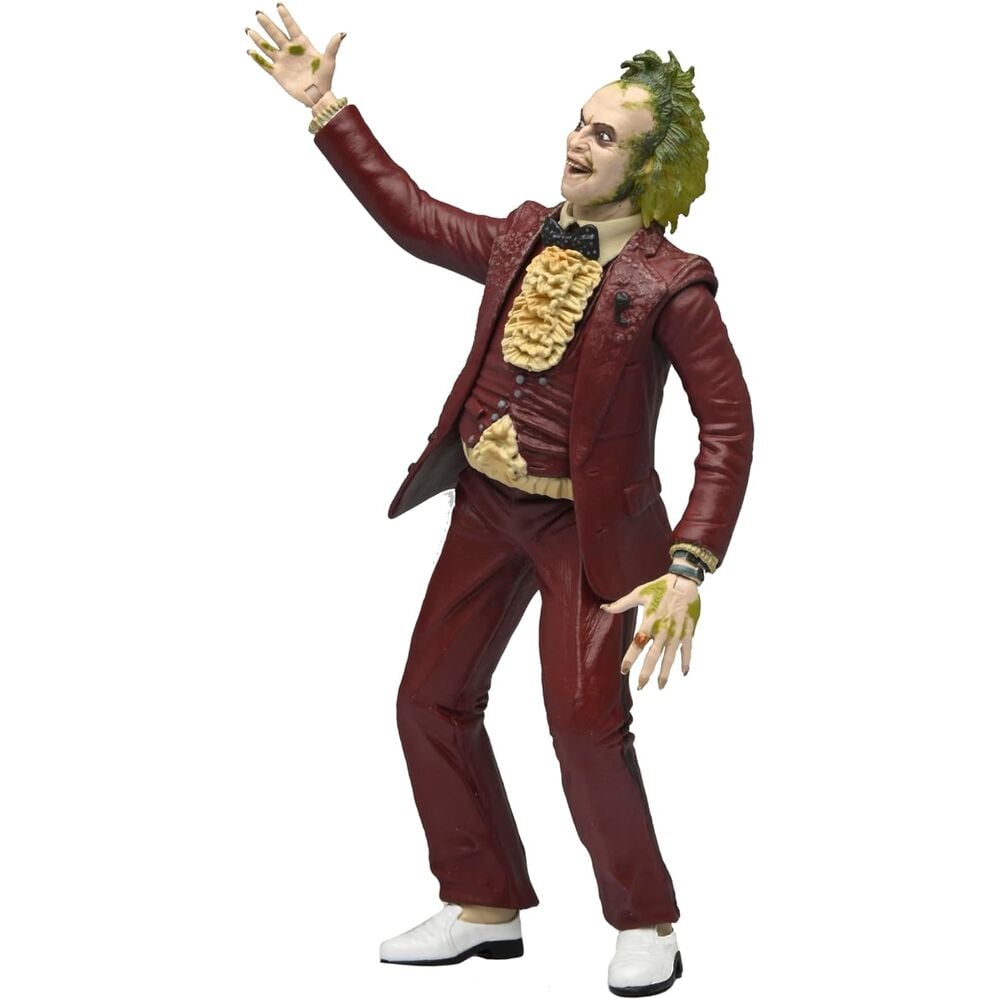 Beetlejuice red tuxedo scale action fig.