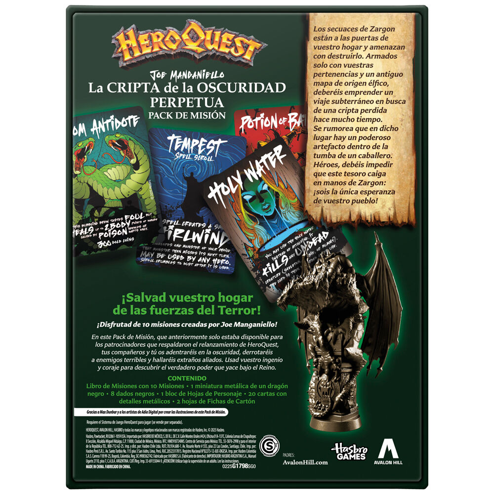 Expansion juego mesa heroquest la cripta