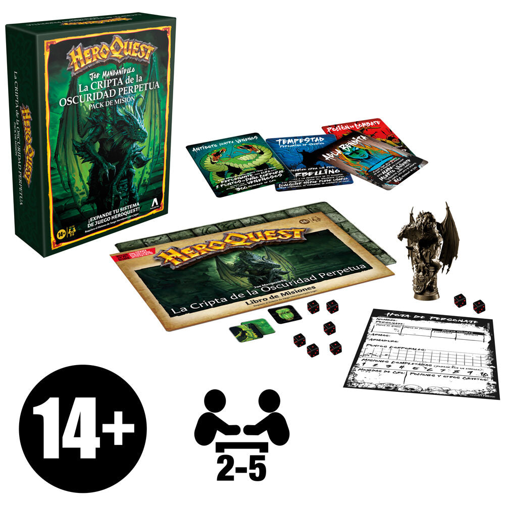Expansion juego mesa heroquest la cripta