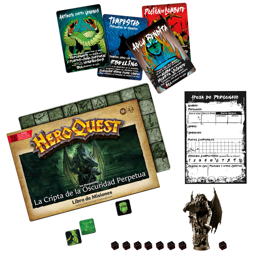 Expansion juego mesa heroquest la cripta