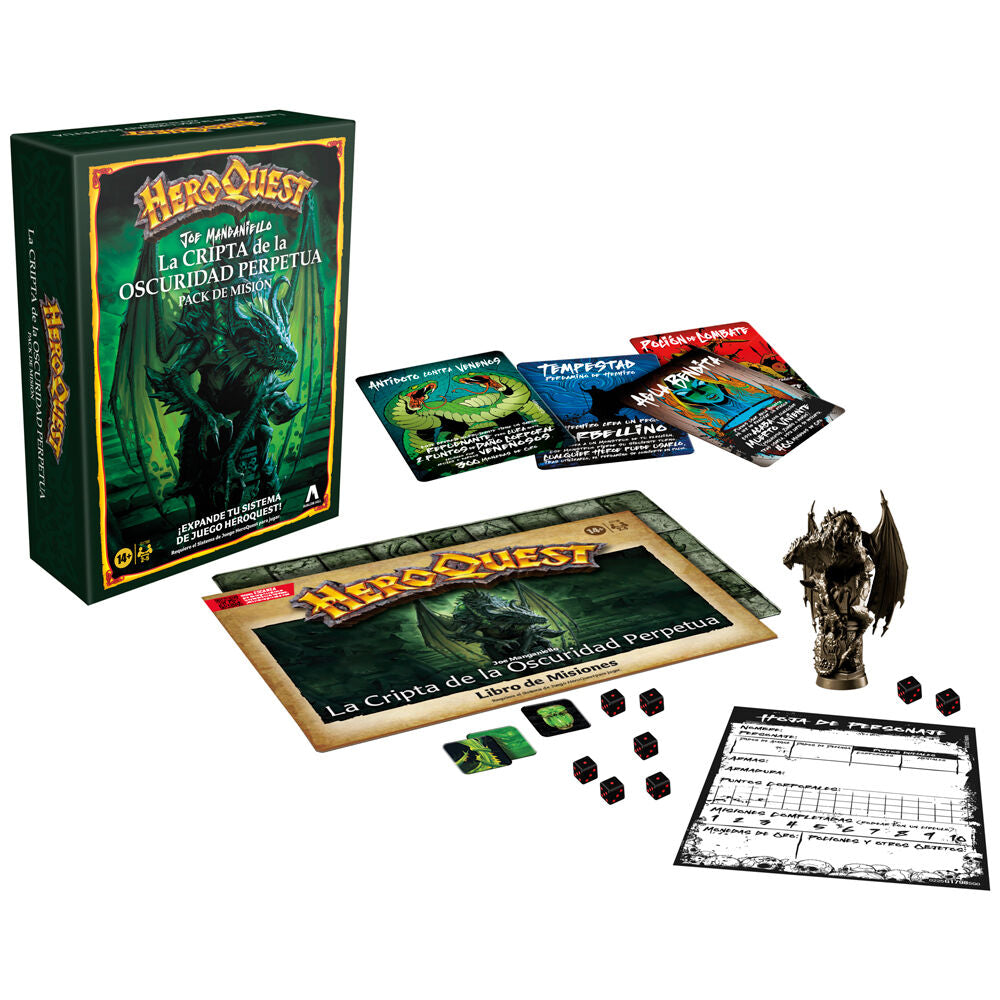 Expansion juego mesa heroquest la cripta
