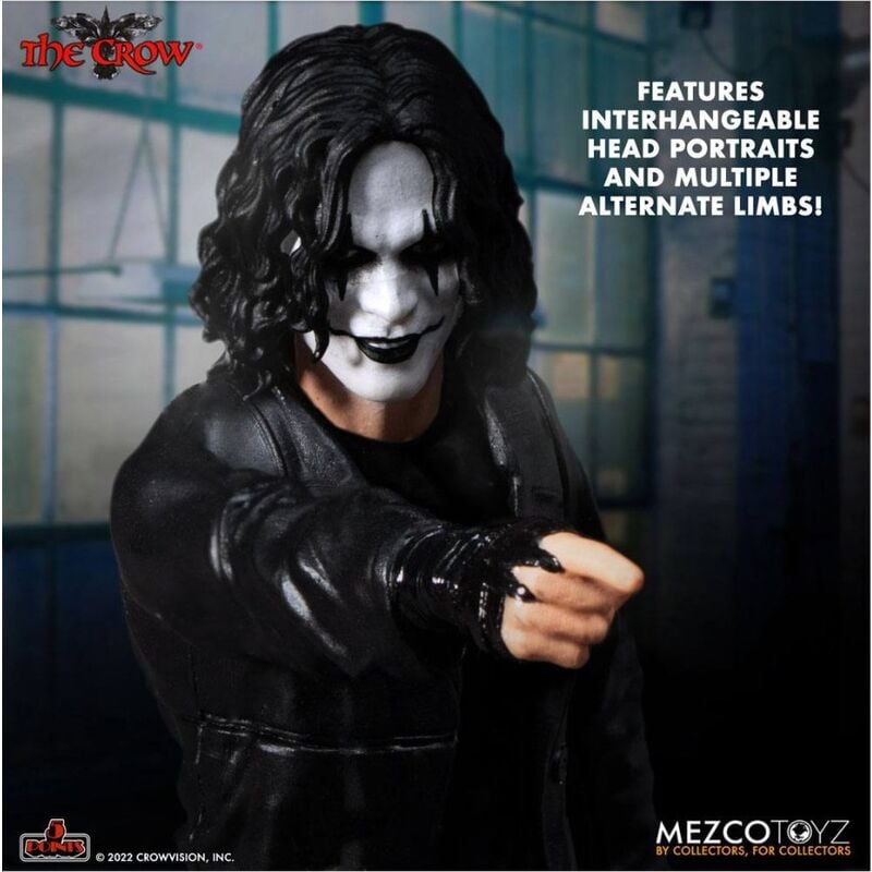 Set 2 Figuras Mezco Toyz The Crow Deluxe | 5 Points XL | 10cm Coleccionista