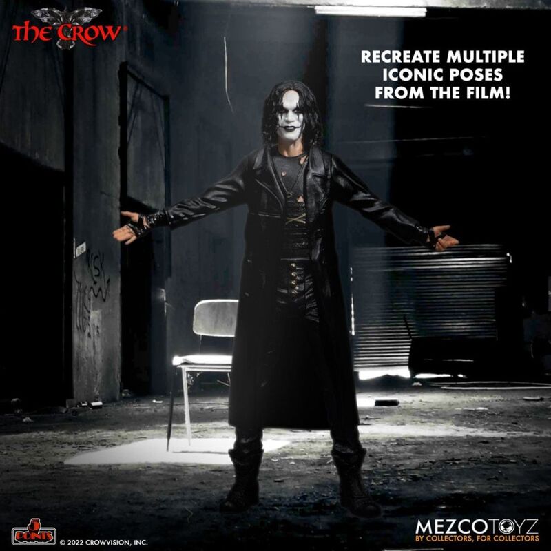 Set 2 Figuras Mezco Toyz The Crow Deluxe | 5 Points XL | 10cm Coleccionista