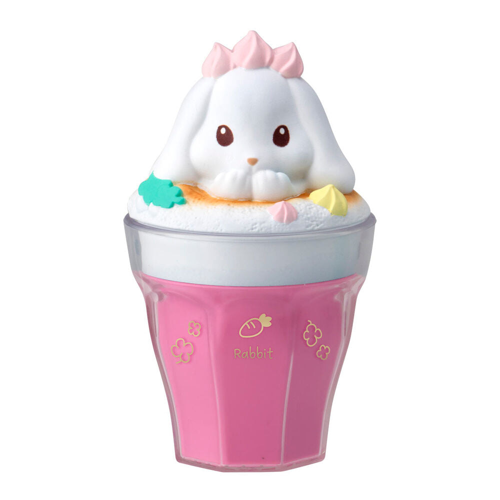 Figura Charalatte Animal | Coleccionable Sorpresa 3D Arte Latte | Con Chicle y Estuche | Bandai