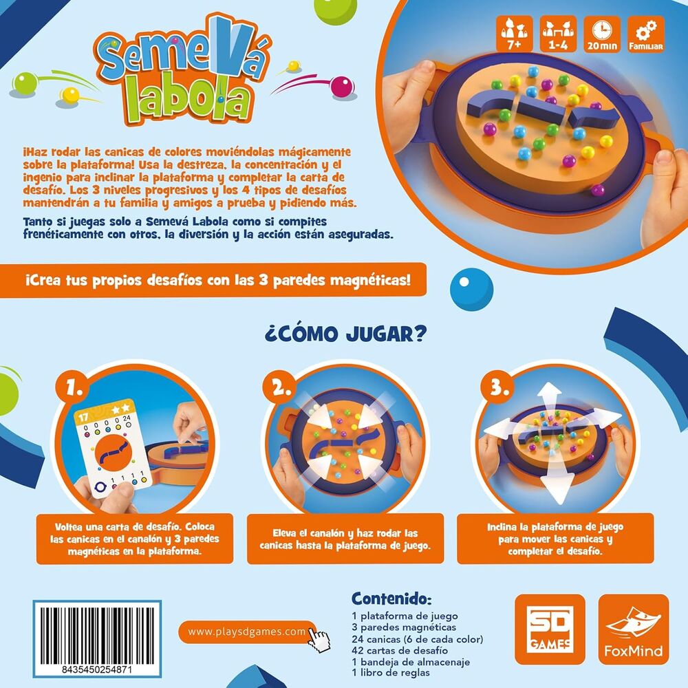 SemeVá Labola | Juego de Habilidad y Lógica con Cánicas | SD Games