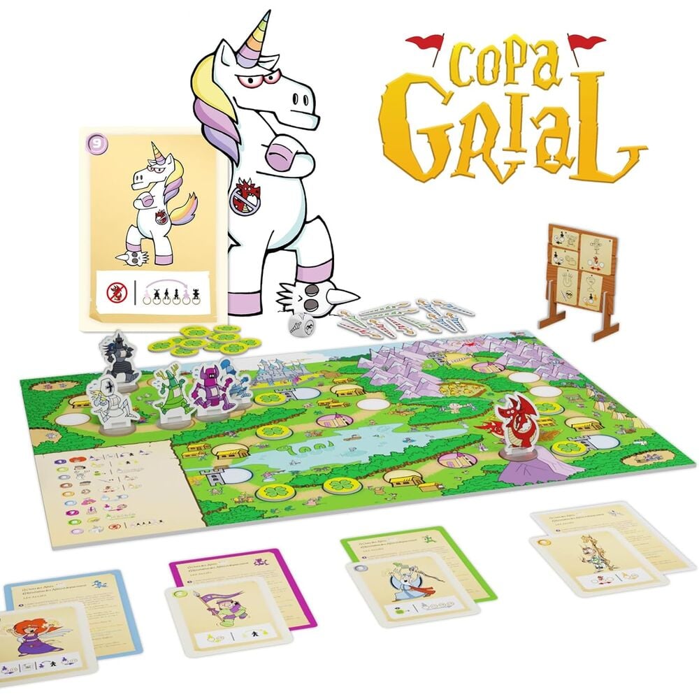 Copa Grial | Juego de Cartas de Carrera y Roles Ocultos Medieval | SD Games