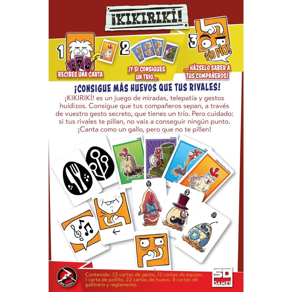KIKIRIKÍ | Juego de Mesa de Señales Secretas y Deducción | SD Games