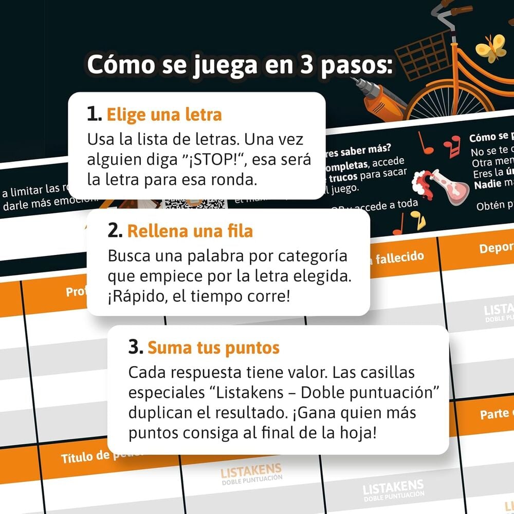 Listos, Listas y Listakens | Edición Clásica | Juego de Mesa de Palabras | SD Games