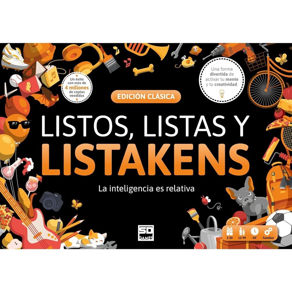 Listos, Listas y Listakens | Edición Clásica | Juego de Mesa de Palabras | SD Games