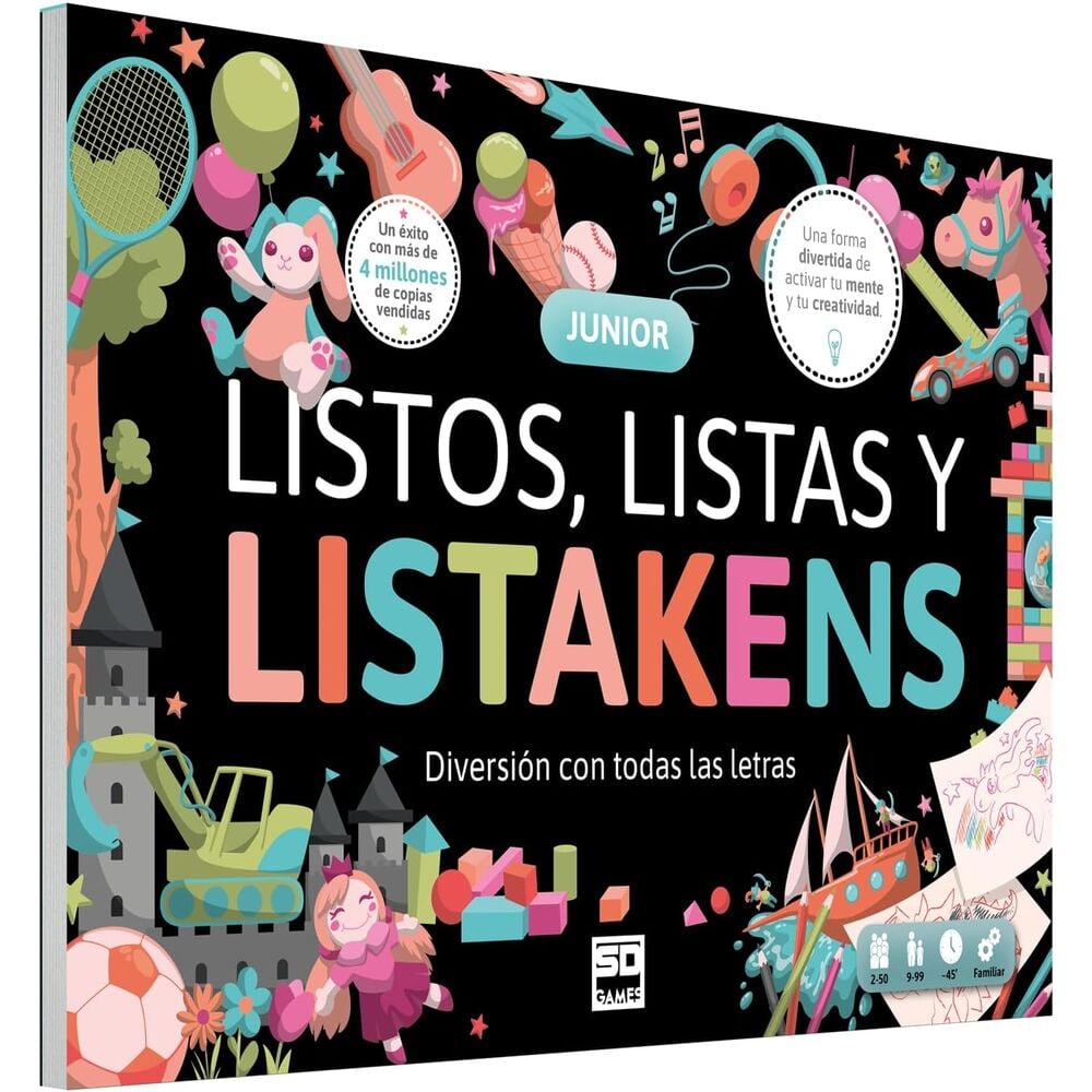 Listos, Listas y Listakens Junior | Juego de Mesa de Palabras Familiar | SD Games