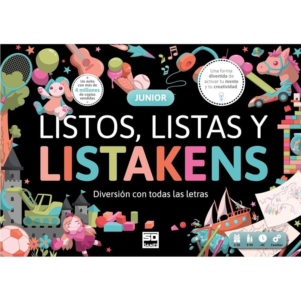 Listos, Listas y Listakens Junior | Juego de Mesa de Palabras Familiar | SD Games