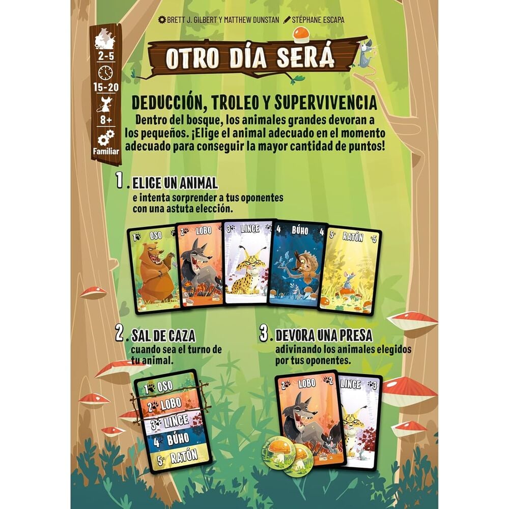Otro Día Será | Juego de Mesa de Deducción y Faroleo Animal | SD Games