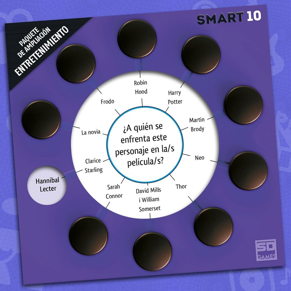 Smart 10: Entretenimiento | Juego de Trivia Familiar | 2-6 Jugadores | +12 Años | Asmodee