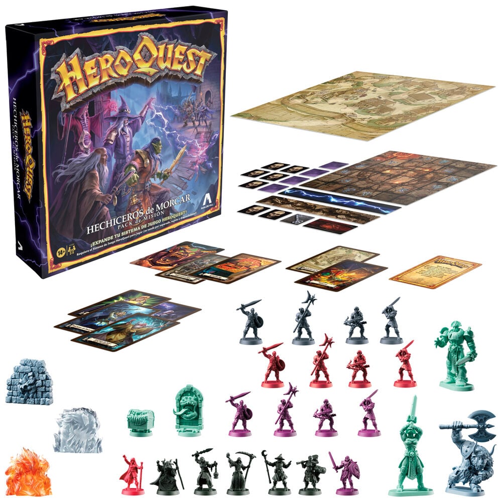 Juego mesa hasbro heroquest hechiceros morcar