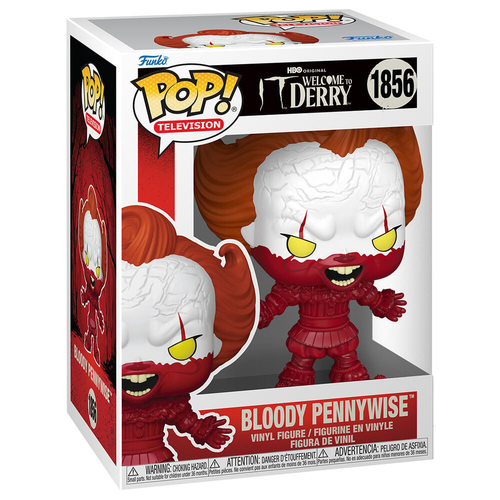 Funko Pop! Bloody Pennywise #1856 | IT: Welcome to Derry | Figura Vinilo Terror