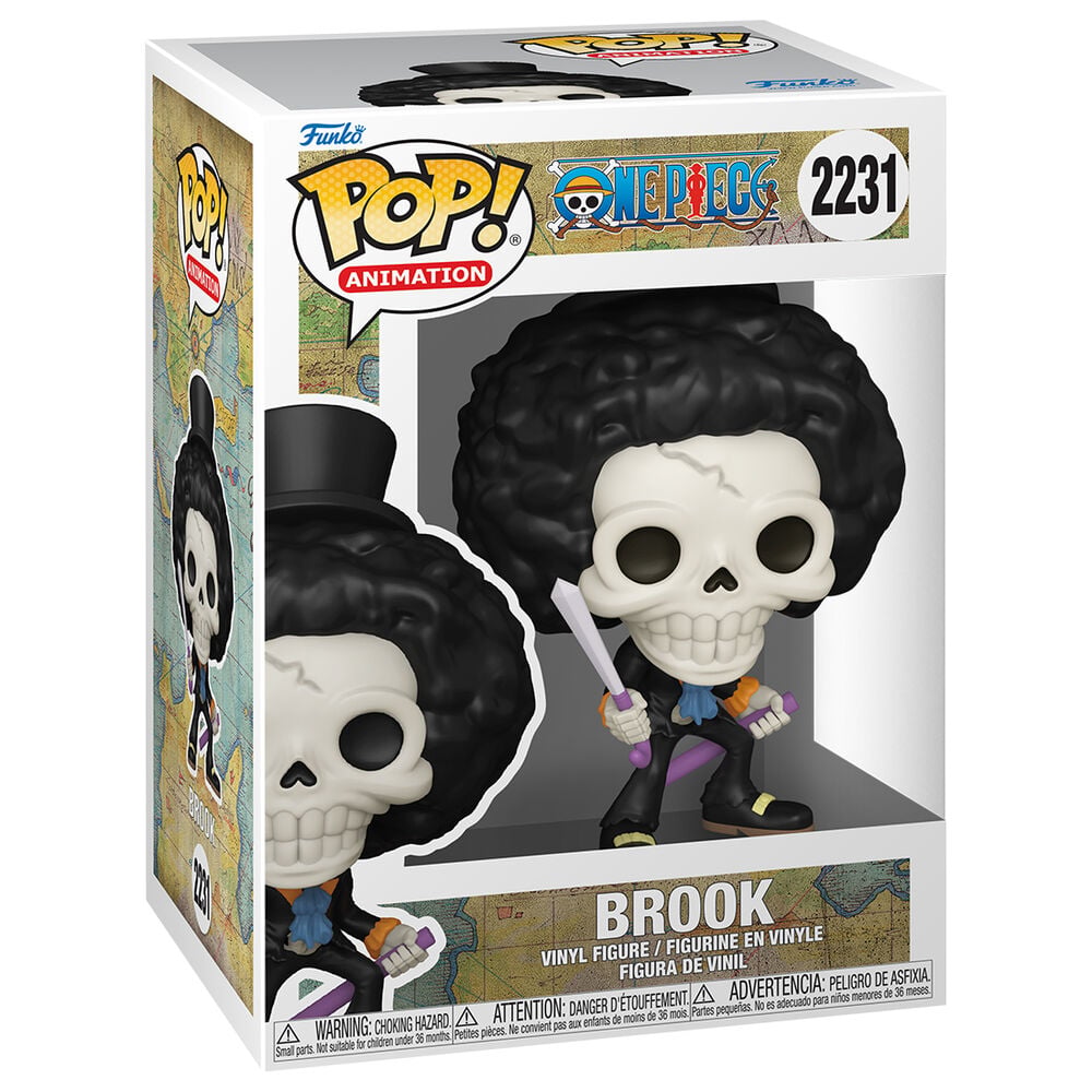 Funko Pop! Brook #2231 | One Piece | POP! Animation Refresh | Figura Vinilo