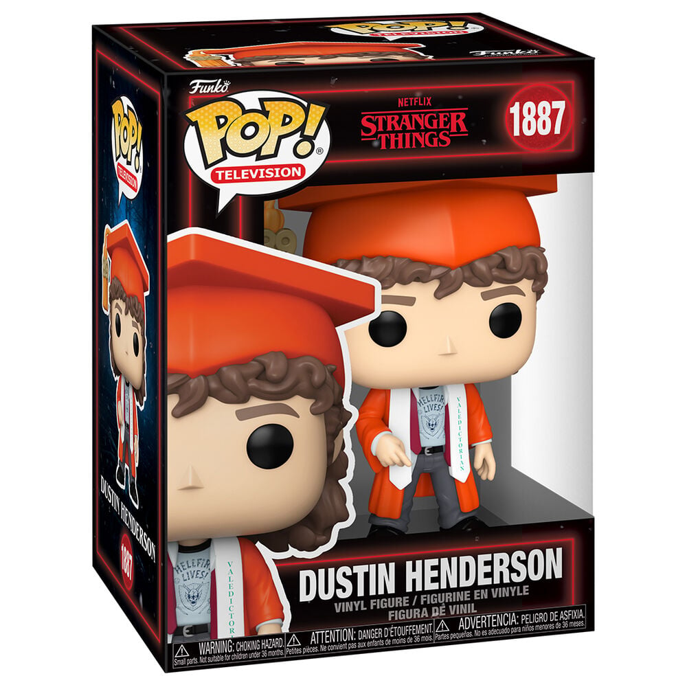 Funko Pop! Dustin Henderson #1887 | Stranger Things | Netflix | Figura Vinilo