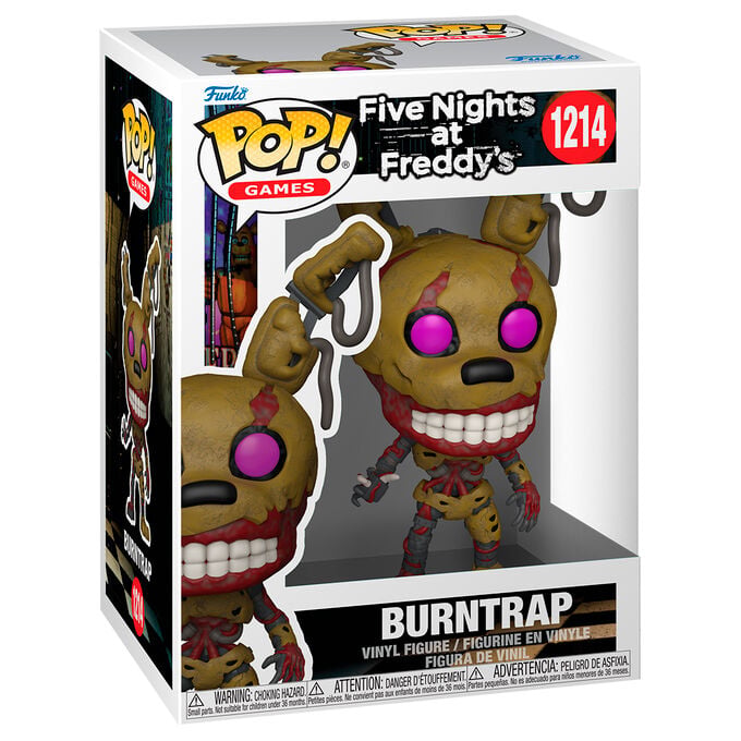 Funko Pop! Burntrap #1214 | Five Nights at Freddy's | Figura Vinilo Terror