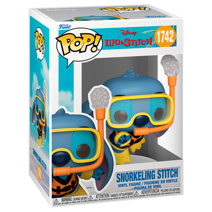 Funko Pop! Snorkeling Stitch #1742 | Lilo & Stitch | Disney | Figura Vinilo